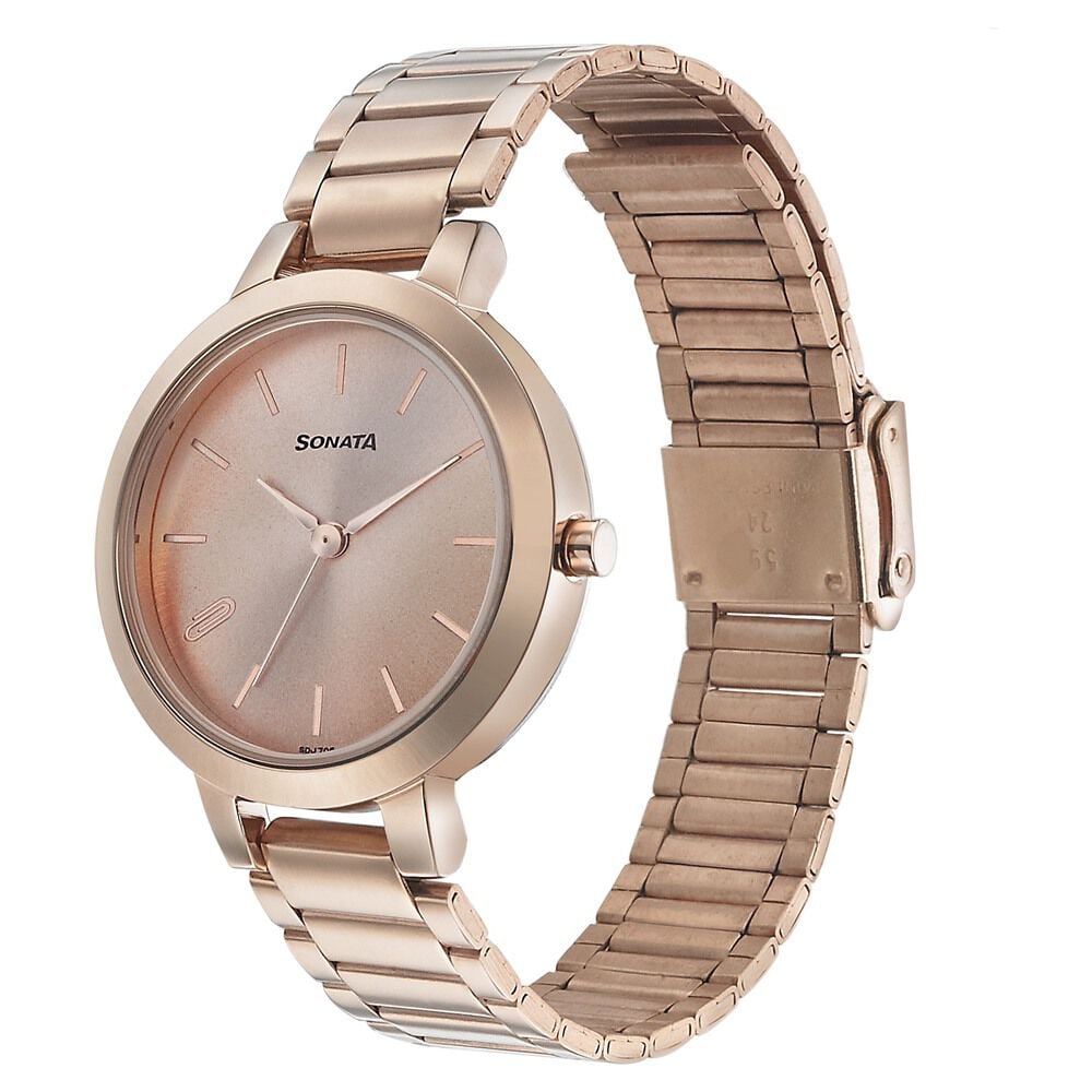 Rose gold online watches sonata