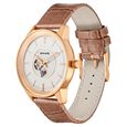 Sonata Quartz Multifunction Silver Dial Leather Strap Watch for Men - image number 1