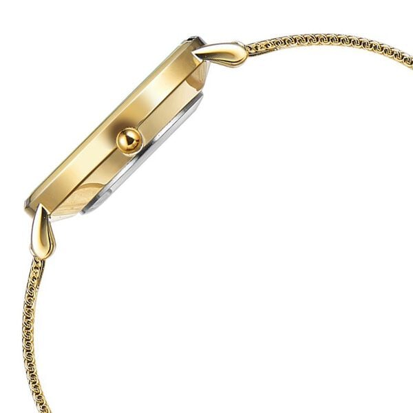 Poze by Sonata Quartz Analog Golden Dial Stainless Steel Strap Watch for Women - image number 3