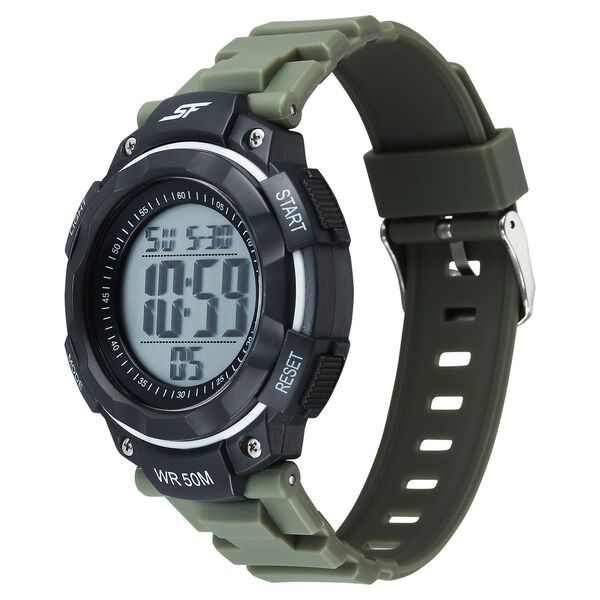 SF Digitals Digital Dial Green Strap Watch For Men - image number 1