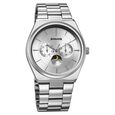 Sonata Festive Quartz Analog Black Dial Metal Strap Watch For Men