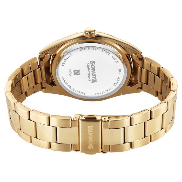 Sonata Festive Quartz Analog with Date Silver Dial Metal Strap Watch For Men - image number 4