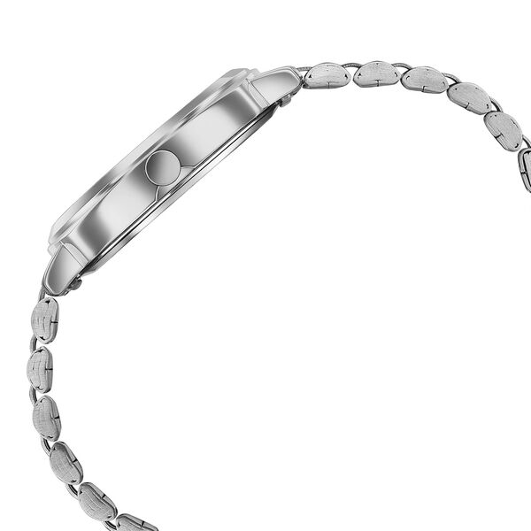 Sonata Vector Black Textured Dial Silver-Tone Bracelet Watch for Men - image number 5