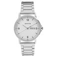 Sonata Quartz Analog White Dial Stainless Steel Strap Watch for Men