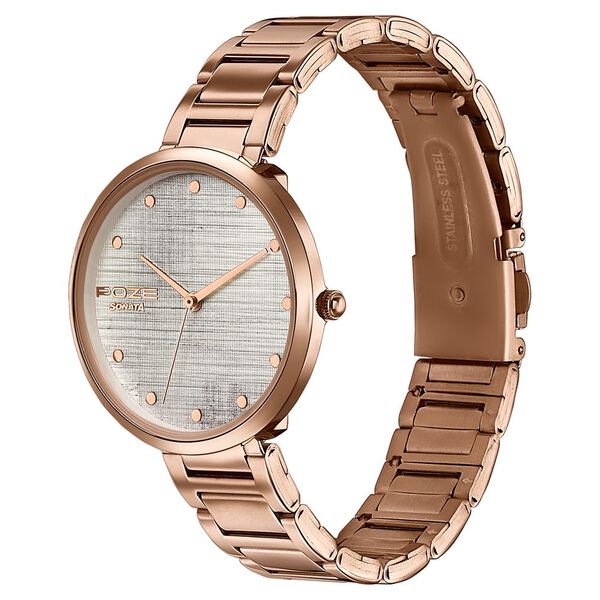 Sonata Poze Quartz Analog White Dial Stainless Steel Strap Watch For Women - image number 4