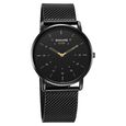 Sonata Sleek Quartz Analog Black Dial Black Stainless Steel Strap Watch For Men - image number 0