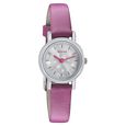 Sonata Floral Folkart Champagne Dial Women Watch With Leather Strap