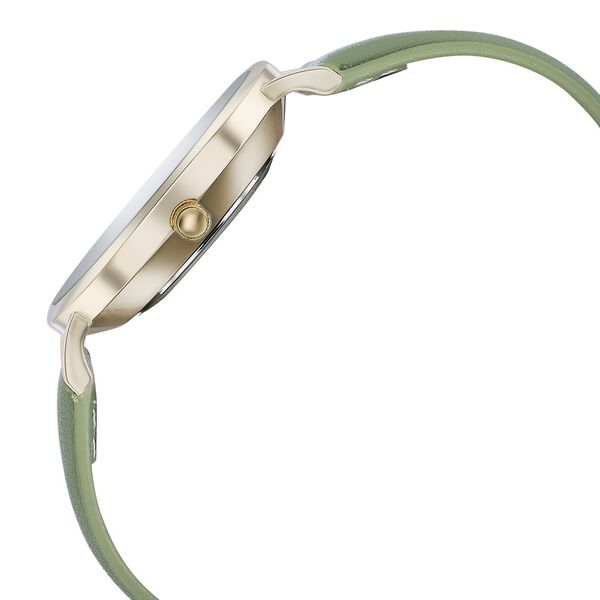 Sonata Poze Quartz Analog Green Mother Of Pearl Dial Green Color Leather Strap Watch For Women - image number 4