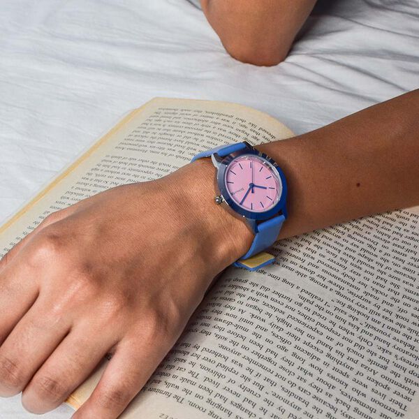 Sonata Splash Pink Dial Women Watch With Leather Strap - image number 6