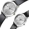 Sonata Pairs Quartz Analog Silver Dial Leather Strap Watch for Couple - image number 1