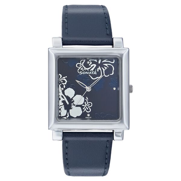 Sonata Quartz Analog Blue Dial Strap Watch for Women - image number 0