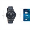 Sonata Poze Quartz Analog Black Dial Leather Strap Watch For Men - image number 3