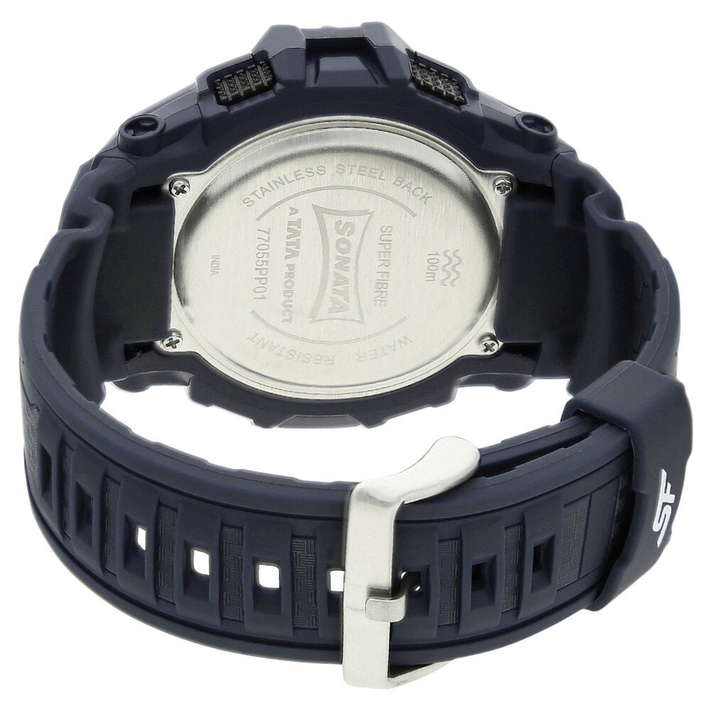 Buy Online SF Digital Dial Plastic Strap Watch for Men np77055pp01 Sonata