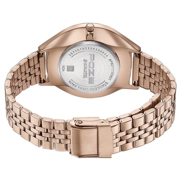 Sonata Poze Quartz Analog White Dial Metal Strap Watch For Women - image number 5