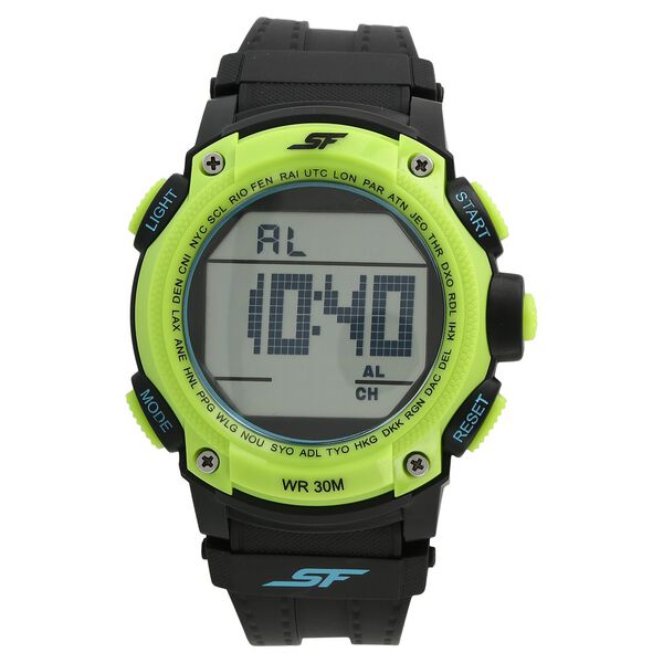 SF Super Fibre Digital Dial Plastic Strap Watch for Men - image number 0