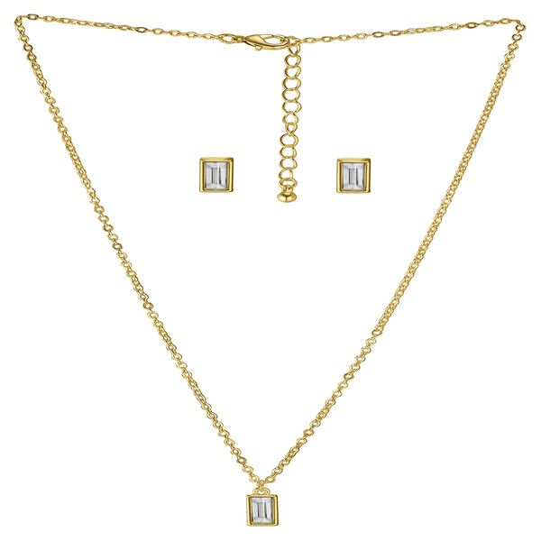 Poze By Sonata Quartz Analog Golden Dial Golden Metal Watch And Jewellery Combo For Women - image number 8
