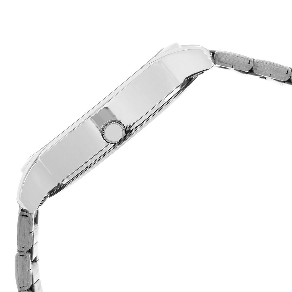 Sonata Quartz Analog with Day and Date Silver Dial Stainless Steel