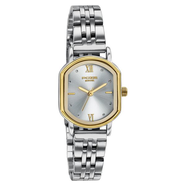 Poze By Sonata Quartz Analog Silver Dial Silver Stainless Steel Strap Watch For Women - image number 2