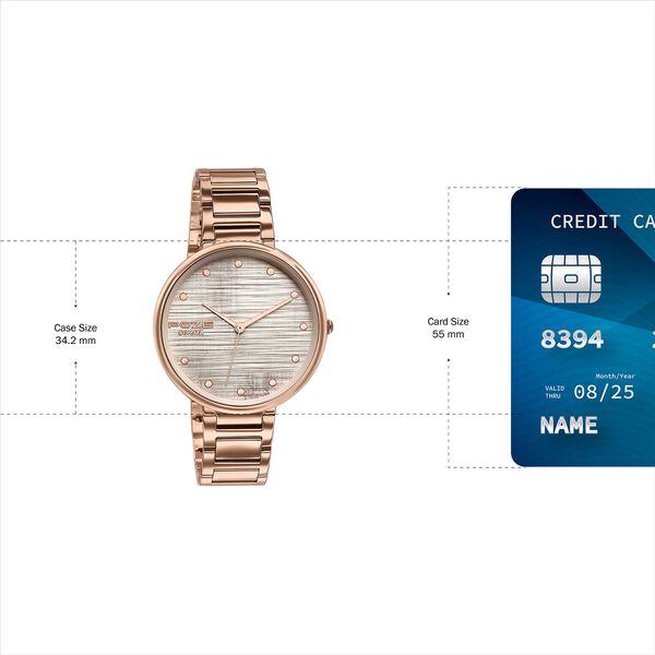Sonata Poze Quartz Analog White Dial Stainless Steel Strap Watch For Women - image number 3