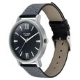 Sonata Poze Quartz Analog Black Dial Leather Strap Watch for Men - image number 3