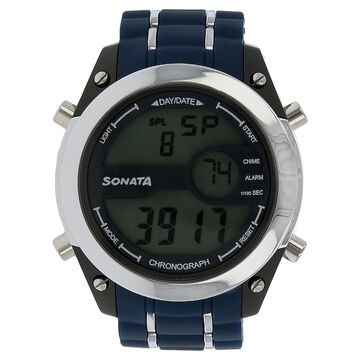 SF Digital Dial Blue Plastic Strap Watch for Men