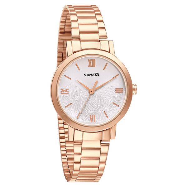 Sonata Linnea Silver Dial Women Watch With Stainless Steel Strap - image number 0
