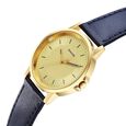 Sonata Traditional Essentials Quartz Analog Champagne Dial Leather Strap Watch for Men - image number 2