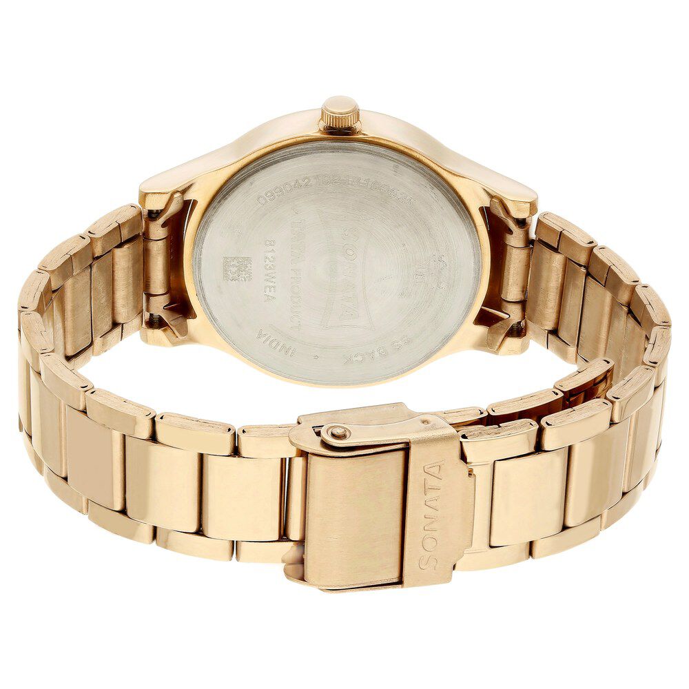 Buy Online Sonata Blush Pink Dial Women Watch With Stainless Steel Strap ns8123wm01 Sonata