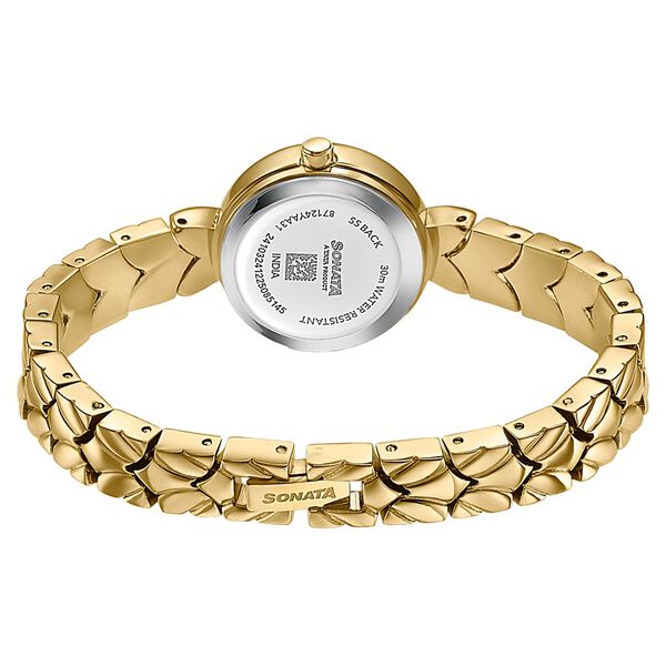 Women's Vintage style White Mother Of Pearl dial Bracelet Watch - image number 5