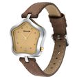 Sonata Utsav Beige Dial Beige Leather Strap Watch for Women - image number 1