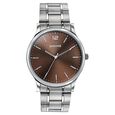 Sonata Aspire Quartz Analog Blue Dial Silver Stainless Steel Strap Watch For Men