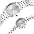 Sonata Quartz Analog Silver Dial Stainless Steel Strap Watch for Couple - image number 2