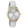 Sonata Poze Quartz Analog Silver Dial Leather Strap Watch For Women - image number 1