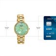 Sonata Poze Quartz Analog Green Dial Golden Colour Stainless Steel Strap Watch For Women - image number 3