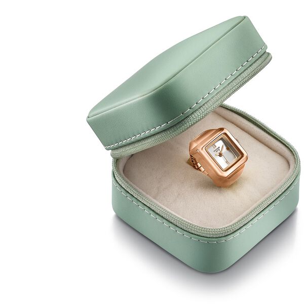 Sonata Poze Quartz Analog Silver Dial Rose Gold Colour Metal Strap Watch For Women - image number 5
