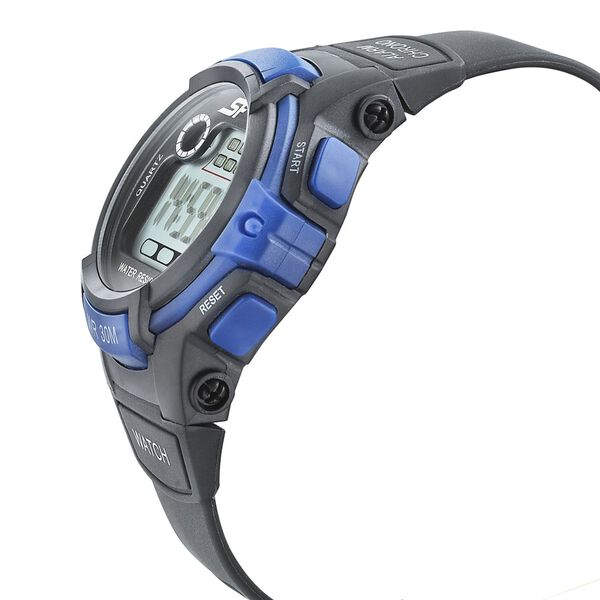 SF Digital Dial Black PU Strap Watch for Men - image number 2