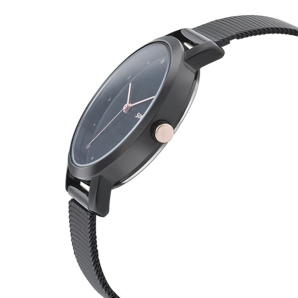 Sonata Onyx Black Dial Women Watch With Stainless Steel Strap - image number 2