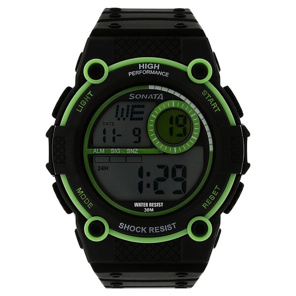 SF Digital Dial Black Plastic Strap Watch for Men - image number 0