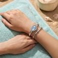 Poze Poze Quartz Analog Blue Dial Silver Metal Strap Watch For Women - image number 7