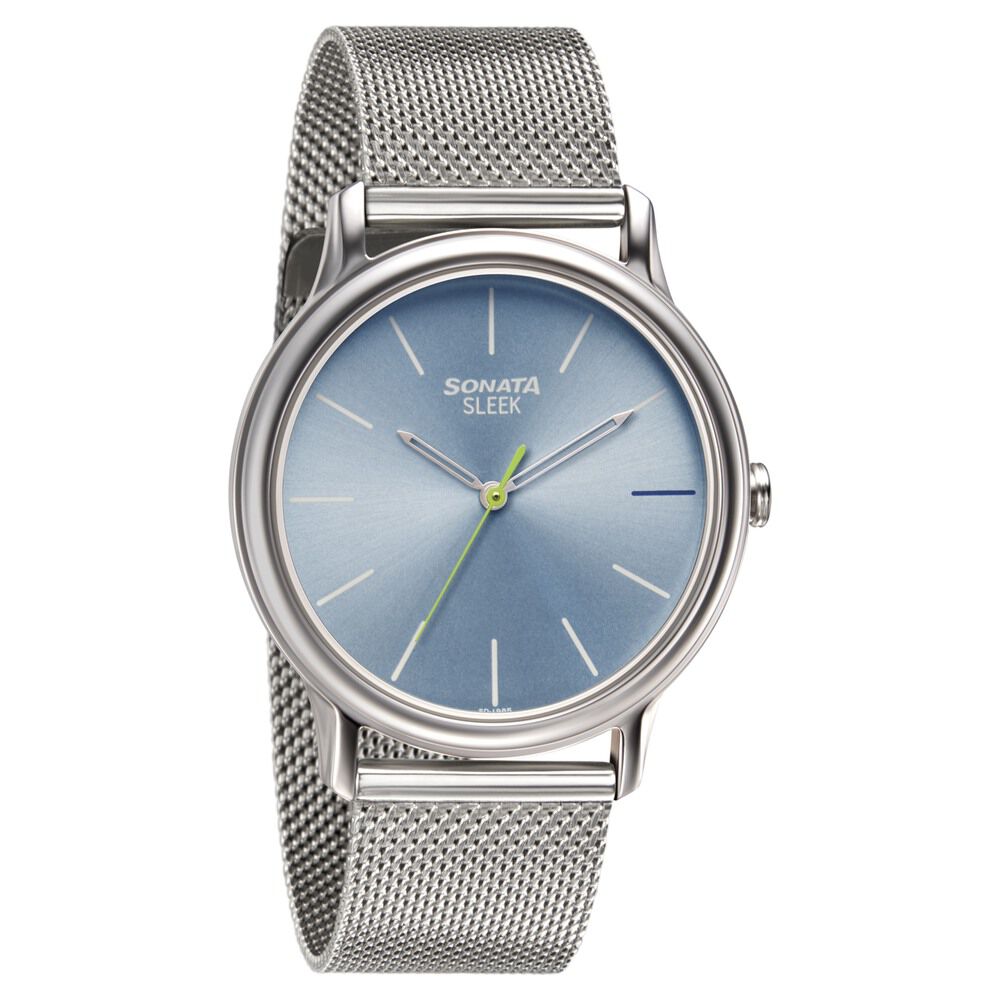 Sonata sleek hotsell blue dial