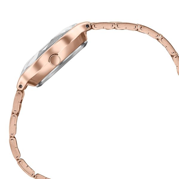 Sonata Festive Quartz Analog Pink Dial Rose Gold Metal Strap Watch For Women - image number 4