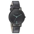 Sonata Play Black Dial Women Watch With Leather Strap - image number 0