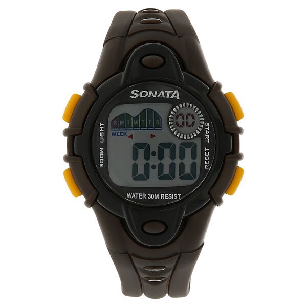 SF Digital Grey Dial Plastic Strap Unisex Watch - image number 0