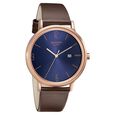 Sonata Quartz Analog with Date Blue Dial Leather Strap Watch for Men - image number 0