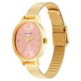 Sonata Classic�Gold Pink Dial Metal Strap Watch for Women - image number 1