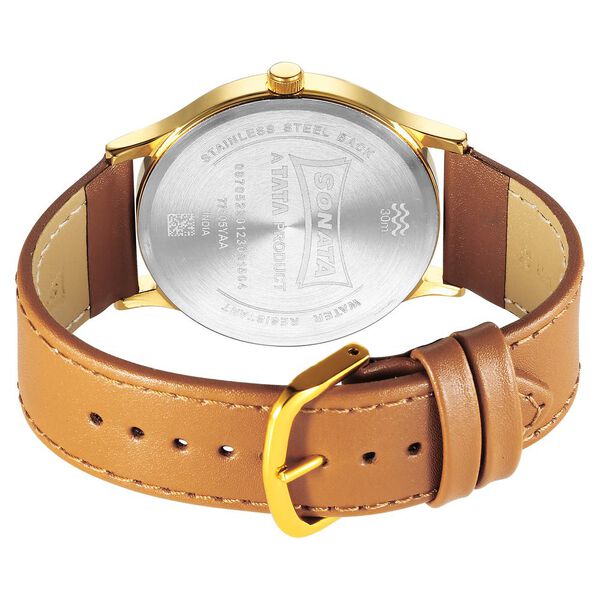 Sonata Quartz Analog Silver Dial Watch for Men - image number 3