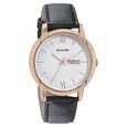 Sonata Beyond Gold Quartz Analog Black Dial Metal Strap Watch for Men
