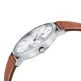 Sonata Silver Lining White Dial Women Watch With Leather Strap - image number 2