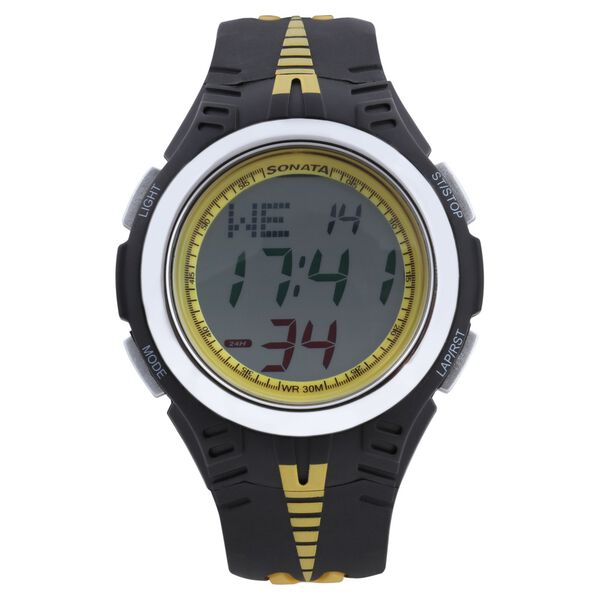 SF Digital Dial Black Plastic Strap Watch for Men - image number 0