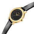 Sonata Gold Edit Black Dial Women Watch With Leather Strap - image number 2